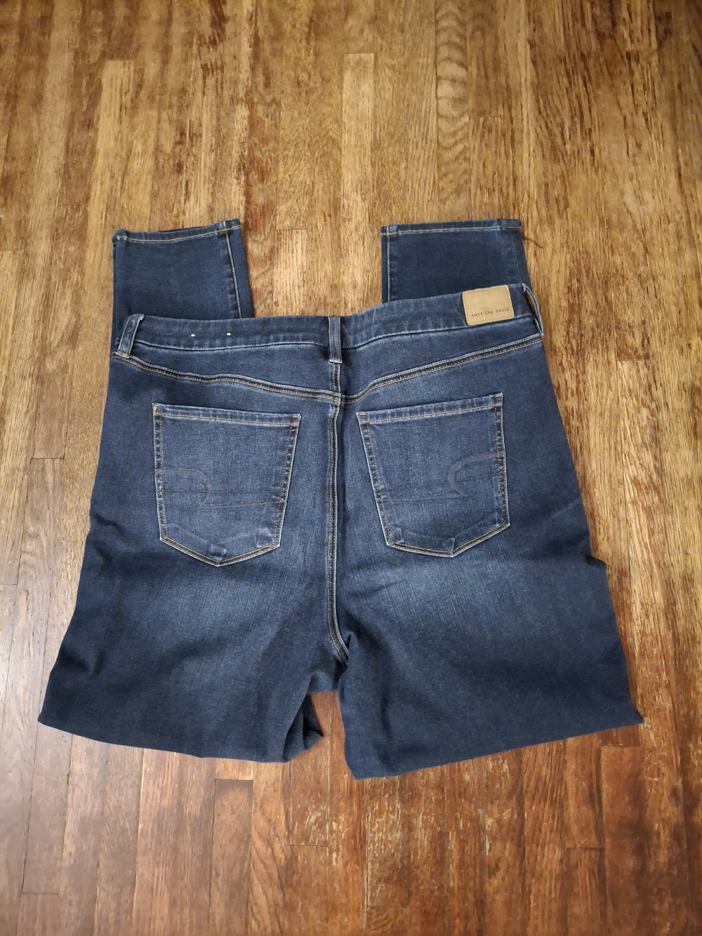 American Eagle AEO Dark Blue Curvy Super Hi-rise Jegging Next Level Stretch Jean